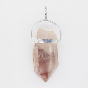 Lithium Phantom Quartz Silver Pendant