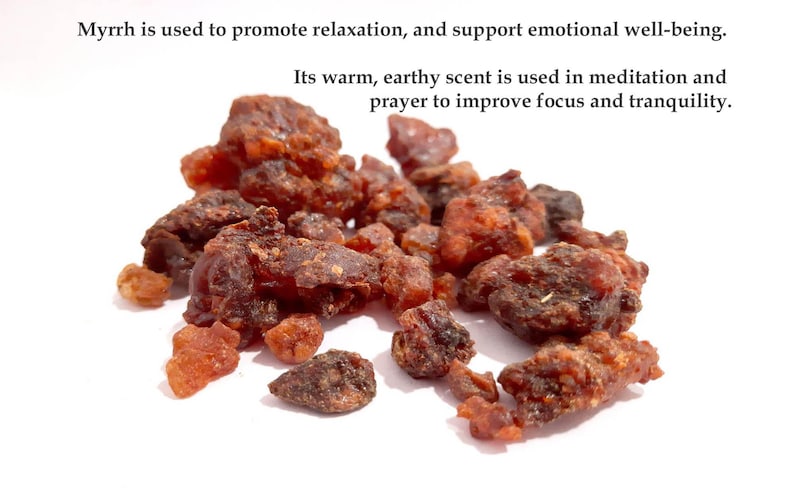 Organic Frankincense & Myrrh Incense Sticks ~ Hand-Rolled Luxury Incense ~ Natural Aromatherapy
