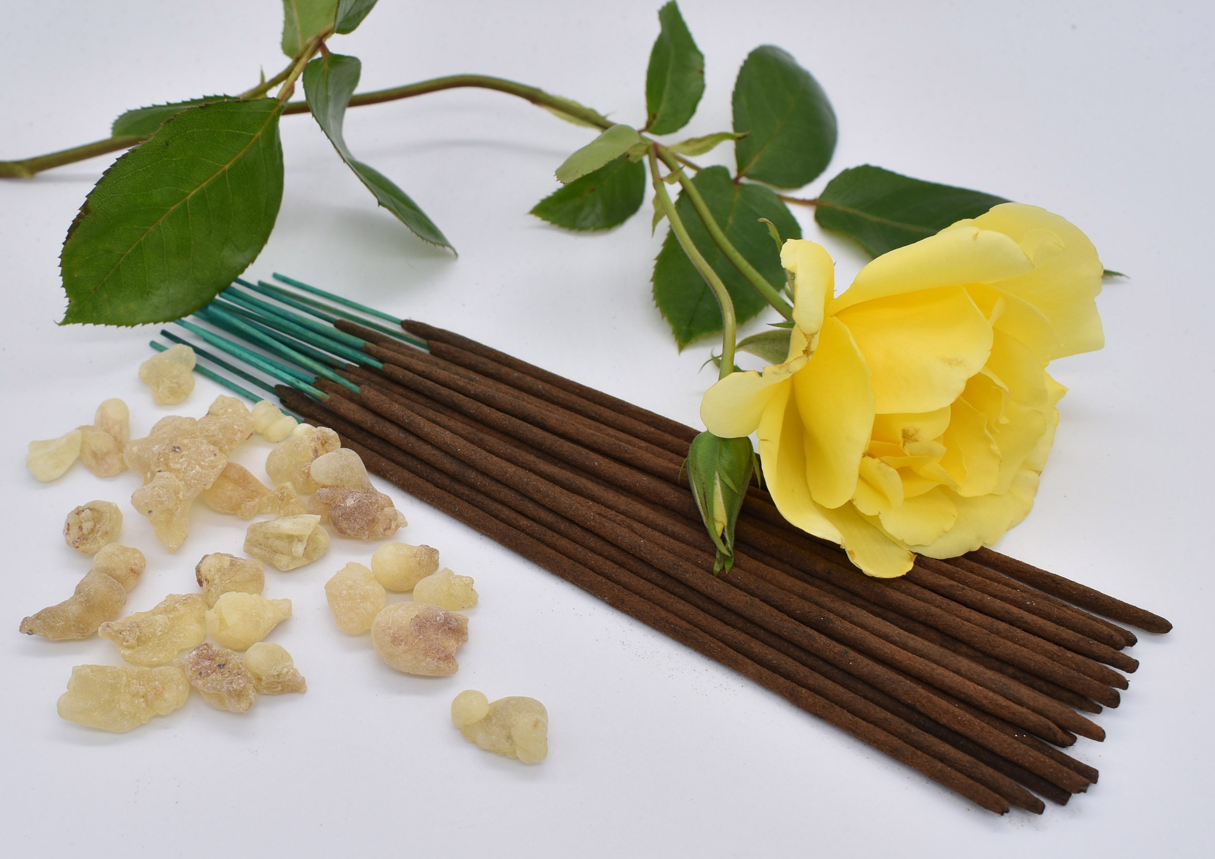 Organic Frankincense & Rose Incense Sticks ~ Double Strength Temple G…
