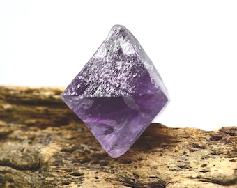 Purple Fluorite Natural Octahedron: Ethically Mined Fluorite Crystal
