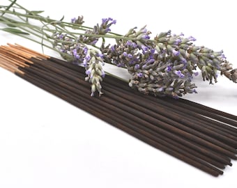Biologische Franse lavendel - handgerolde natuurlijke wierookstokjes