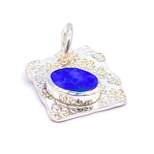 Opal Sterling Silver Pendant: Unique Handmade Gemstone Jewellery