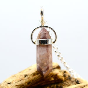 Lithium Phantom DT Quartz Silver Pendant