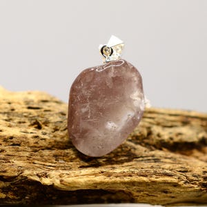 Lithium Quartz Silver Pendant