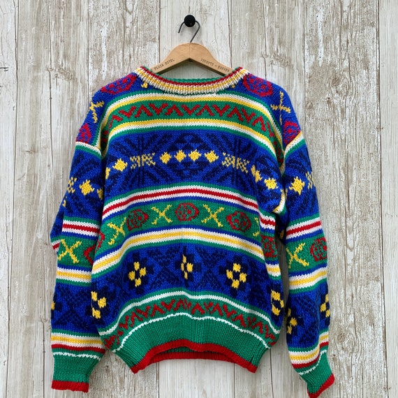 Vintage Sweater Bright and Fun jumper for sweater