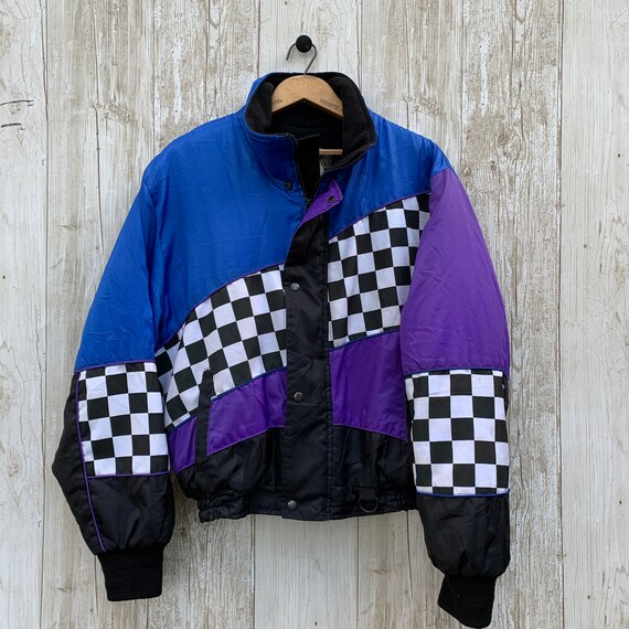 Vintage Winter Bomber Jacket 1990s Unisex Small