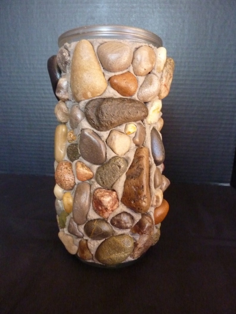 Rustic Stone Flower Vase Etsy