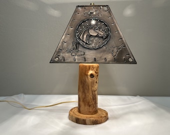 8" Colorado Aspen Table Lamp with Choice of 3 Shades