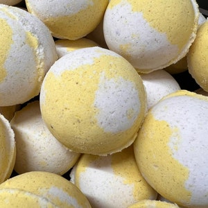 Blissed Out Bananas Bath Bomb. Organic Ingredients . Vegan. Natural. Made in Utah.