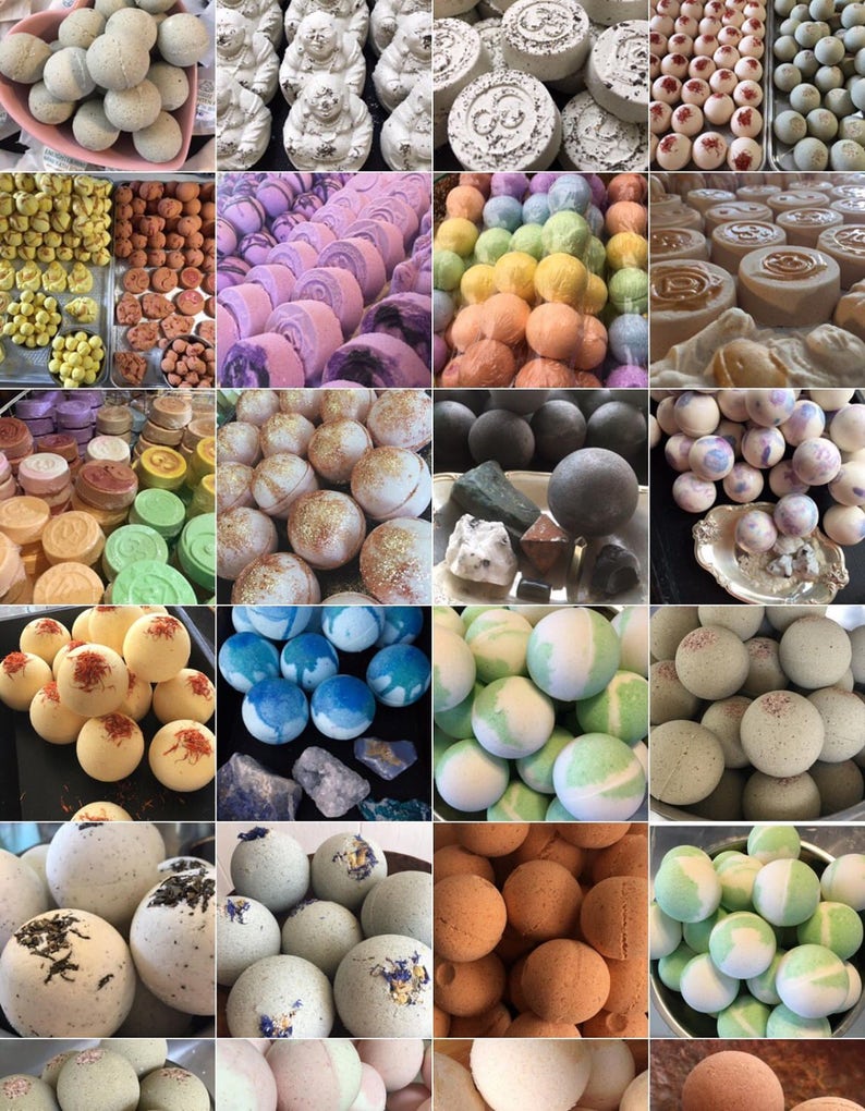 Pick 3 Bath Bombs. Essential Oils. Organic. Handmade in Utah Etsy