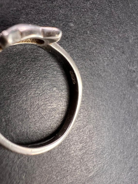 Vintage Sterling Silver Adjustable Cat Ring – Siz… - image 5