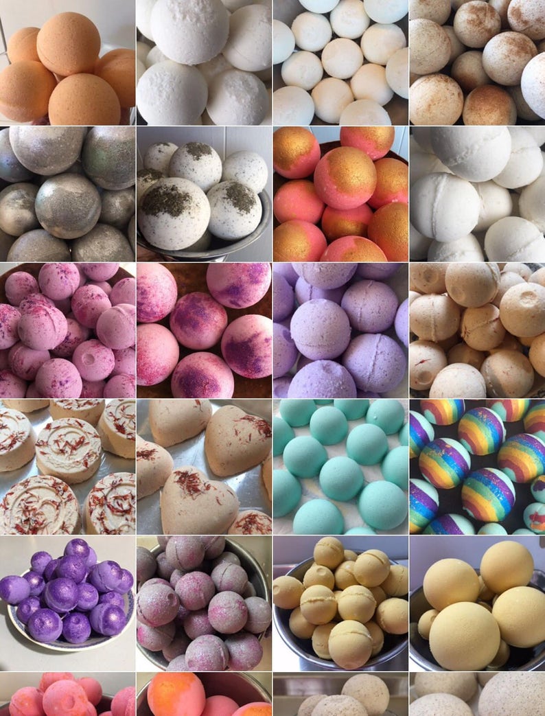 Pick 3 Bath Bombs. Essential Oils. Organic. Handmade in Utah Etsy