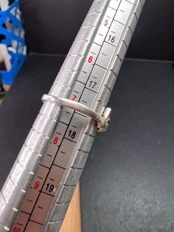 Vintage Sterling Silver Adjustable Cat Ring – Siz… - image 14