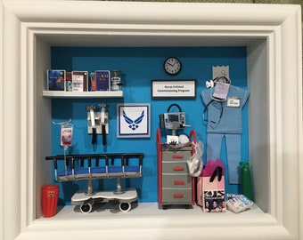 Emergency Medicine Miniature Shadow Box - Free Shipping!