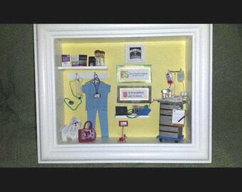 Nurse Miniature Shadow Box - Free Shipping!