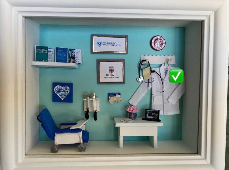 Internal Medicine/ Family Meficine Miniature Shadow Box - Free Shipping! afbeelding 6