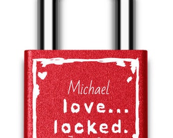 Personalized Love Locked Forever Padlock, Engraved Couples Lock, Custom Wedding Anniversary Gift for Him Her, Paris Bridge Keepsake