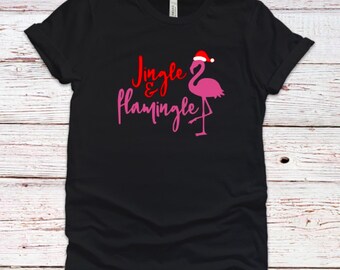 Let/'s Jingle y puente de Navidad flamingle flamencos Divertido Regalo De Navidad engañosos superior
