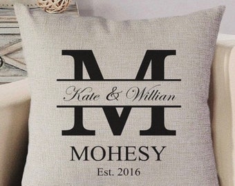 personalized wedding pillows