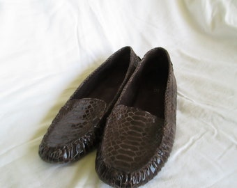 aerosoles snakeskin flats