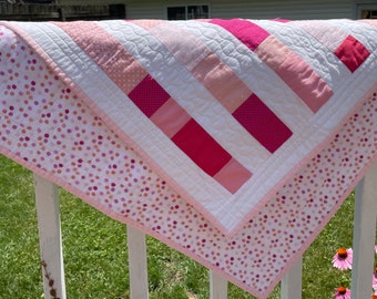 Peachy Pink baby quilt