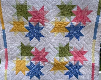 Modern Star Baby Quilt