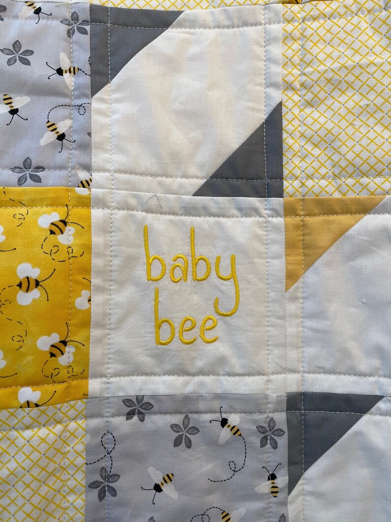 Bumble Bee Baby Quilt Etsy