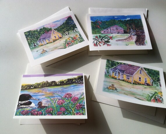 Farm Blank Notecards:  Marilyn's Farm Series