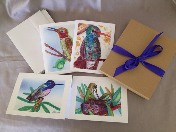 Hummingbird Blank Notecards:  Hummingbird Series 2