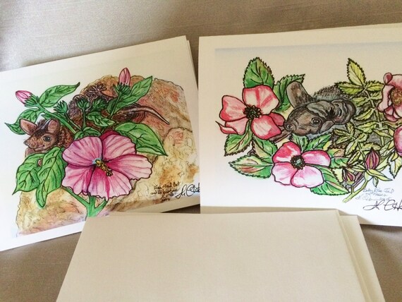 DONATION Bat Blank Notecards:  Free Tail Bats