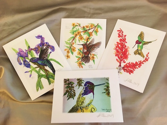 Hummingbird Blank Notecards:  Hummingbird Series 1