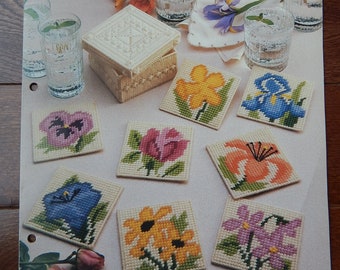 Vintage Embroidery Kit ~ The Creative Circle ~ 0721~ Victorian Window Box 8 x 16  ~ 1988 ~ Kathleen Hurley ~ Stitchery
