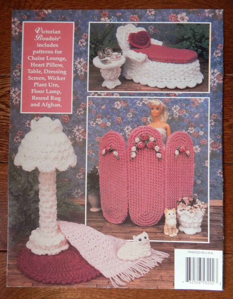 Vintage Victorian Boudoir 6 Crochet Pattern 11.5 Doll Etsy