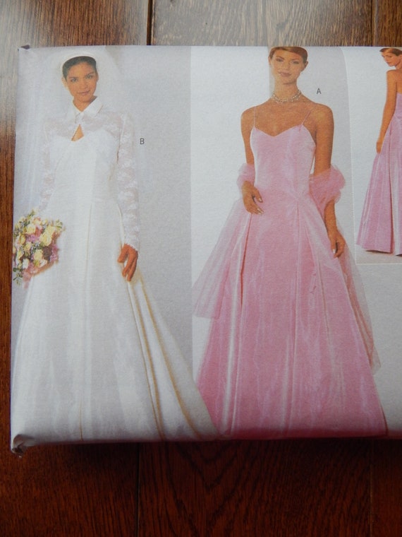 Bridal Gown Sewing Pattern Floor Length Dress Fitted Bodice Etsy
