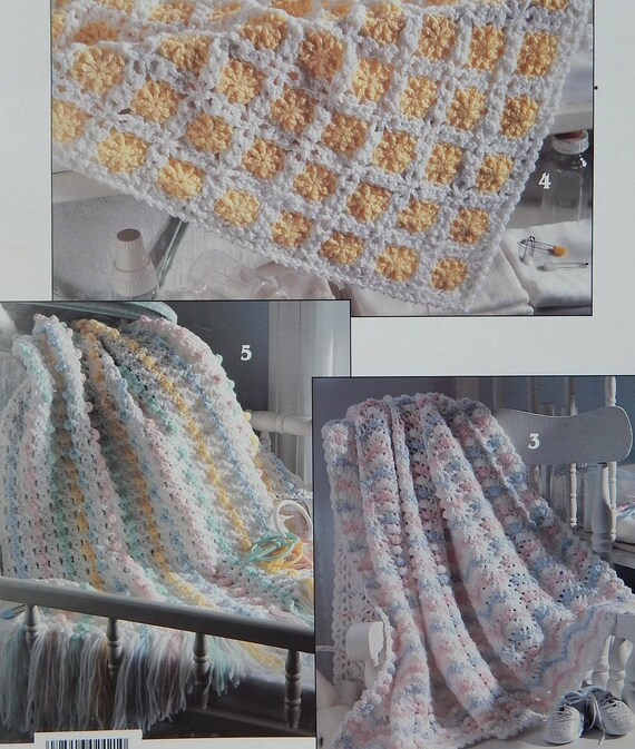 Vintage Crochet Patterns Adorable Afghans for Baby by Anne