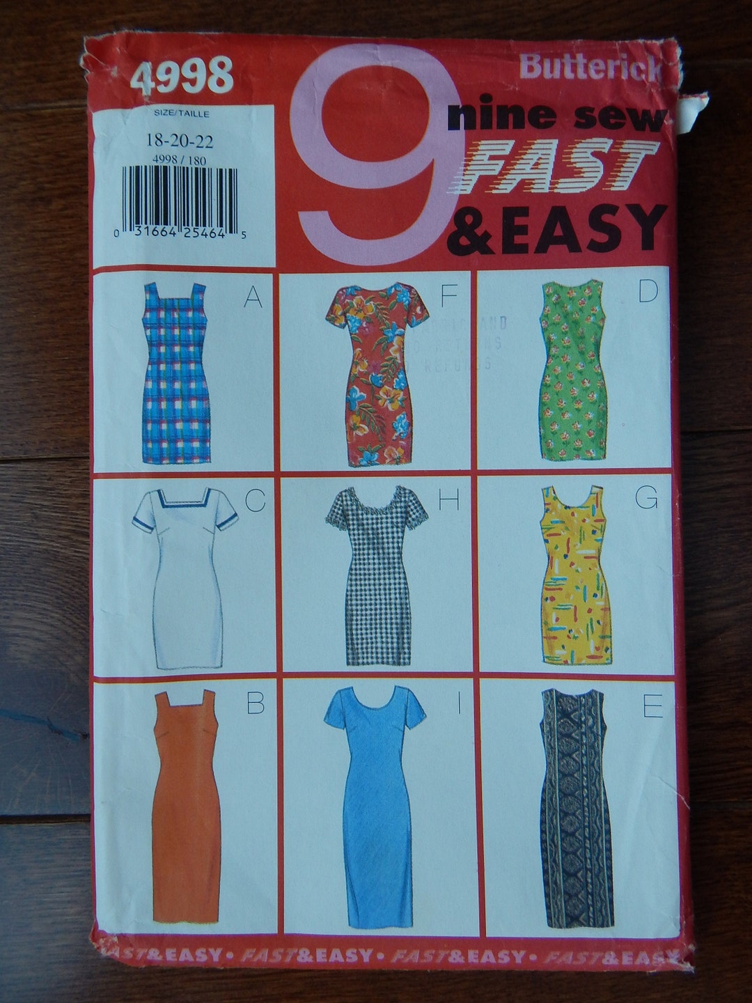 Fitted Dress Sewing Pattern Straight Above Knee Calf Length Etsy