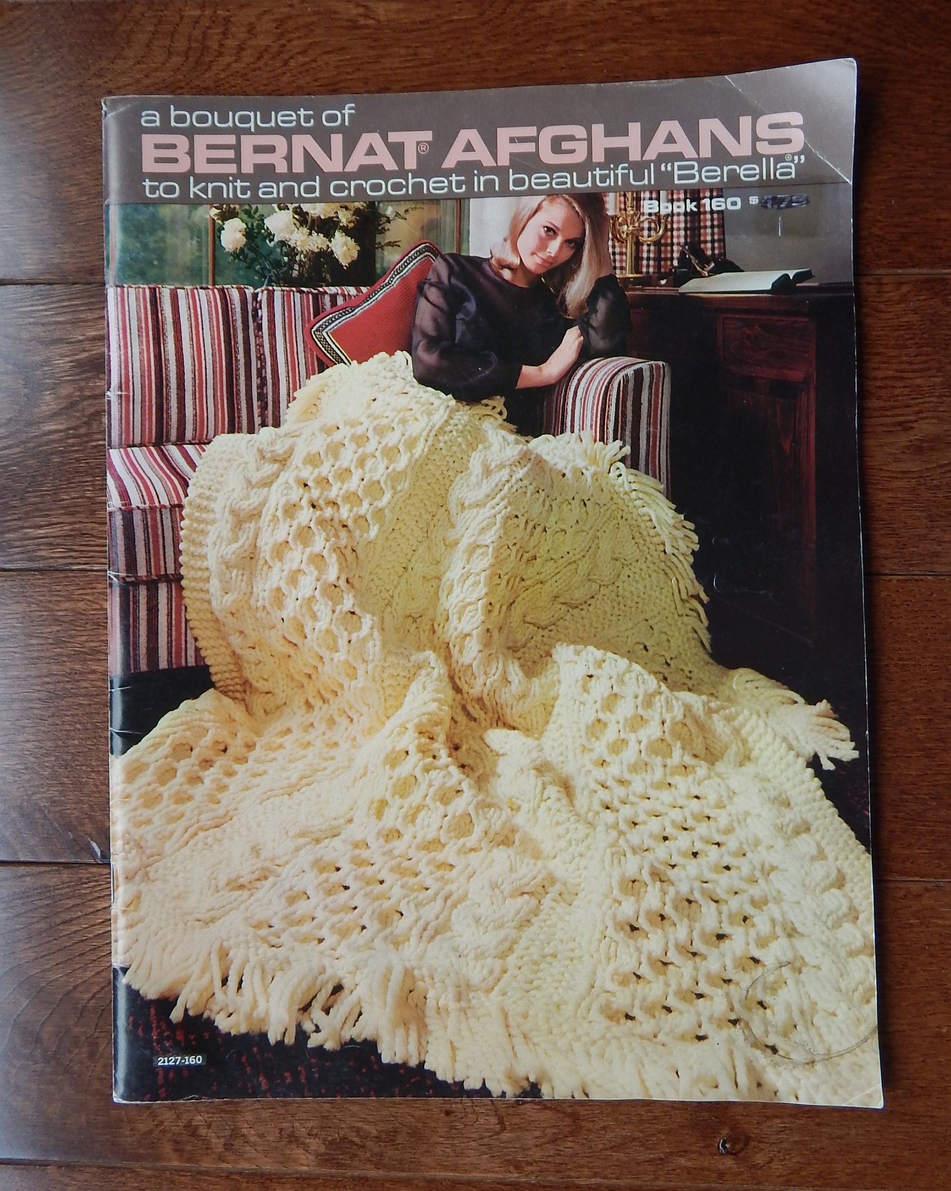 Vintage Bernat Afghans to Knit & Crochet Pattern Book 160 Etsy Canada