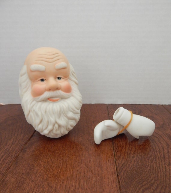 porcelain santa heads
