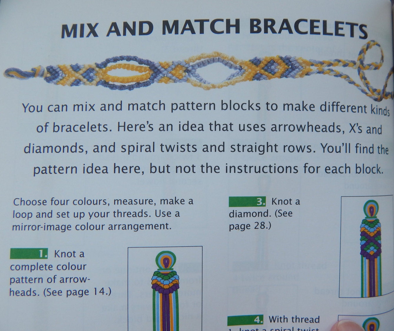 Friendship Bracelets Instructions/ Patterns/ Kids Can Crafts | Etsy