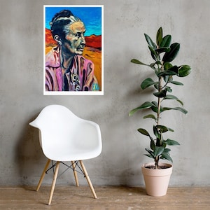 Fine Art poster of Georgia O&#39;keeffe portrait by Tim Ellis