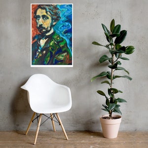 Fine art poster of Edgar Degas portrait by Tim Ellis