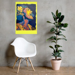 Fine Art Poster von Billie Holiday Gemälde von Tim Ellis