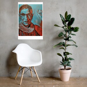 Fine Art Poster of Ruth Bader Ginsburg painting by Tim Ellis