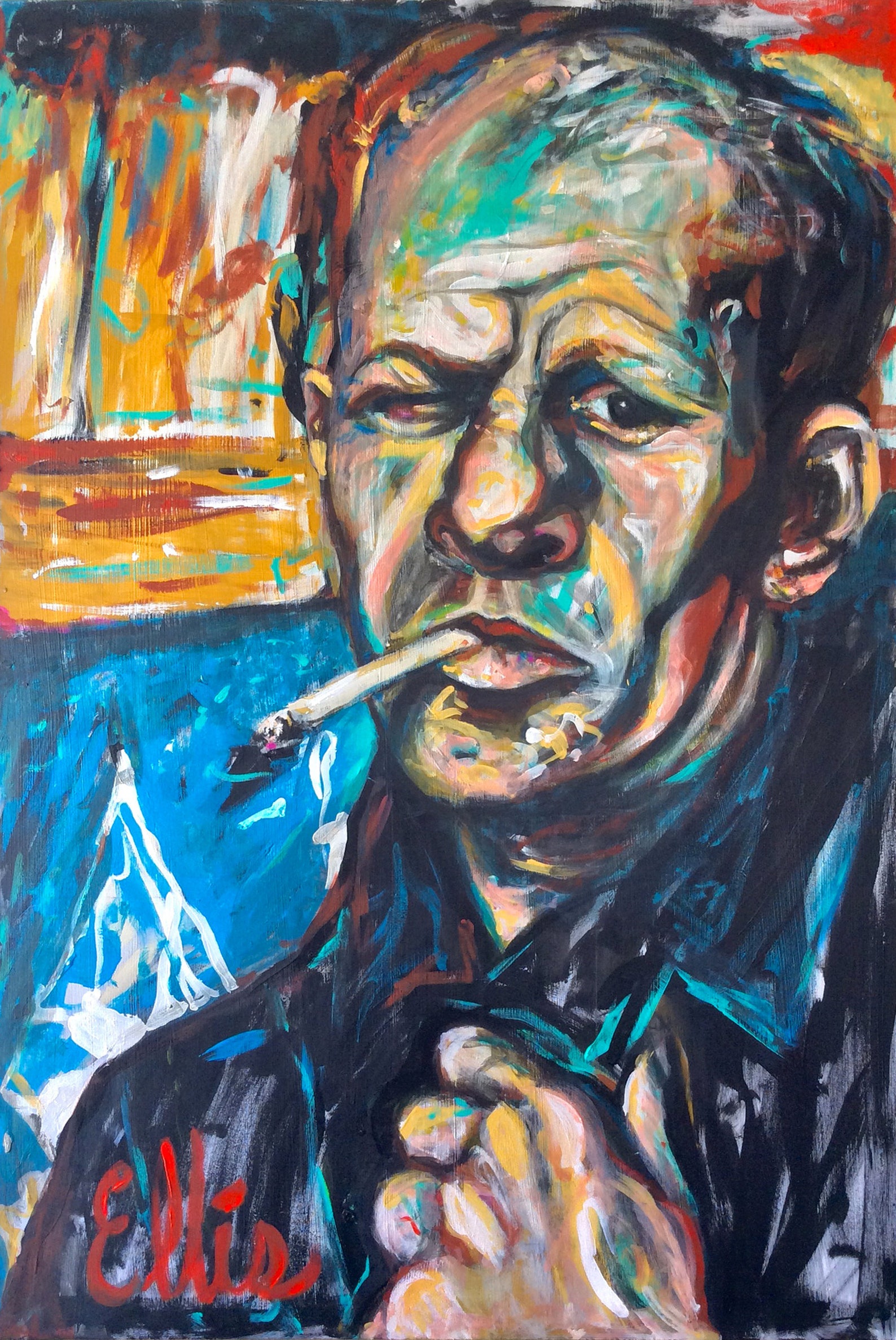 Portrait of Jackson Pollock Etsy