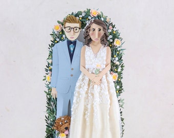 Wedding Cake Topper Art Piece.