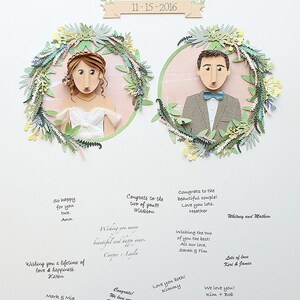 Wedding Guest Book. Custom made to fit all the beautiful details of your wedding. image 8