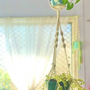 Double Macrame Plant Hanger image 4