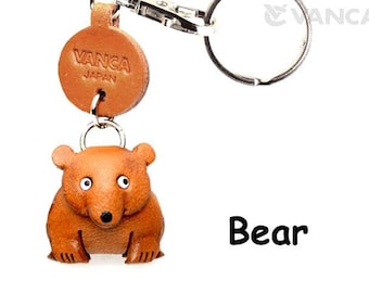 Great Pyrenees Handmade 3D Leather Dog Keychain *VANCA* Made in Japan #56733