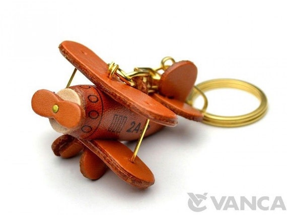 Keychain//Keyring *VANCA* Made in Japan #56185 Porsche Handmade 3D Leather L