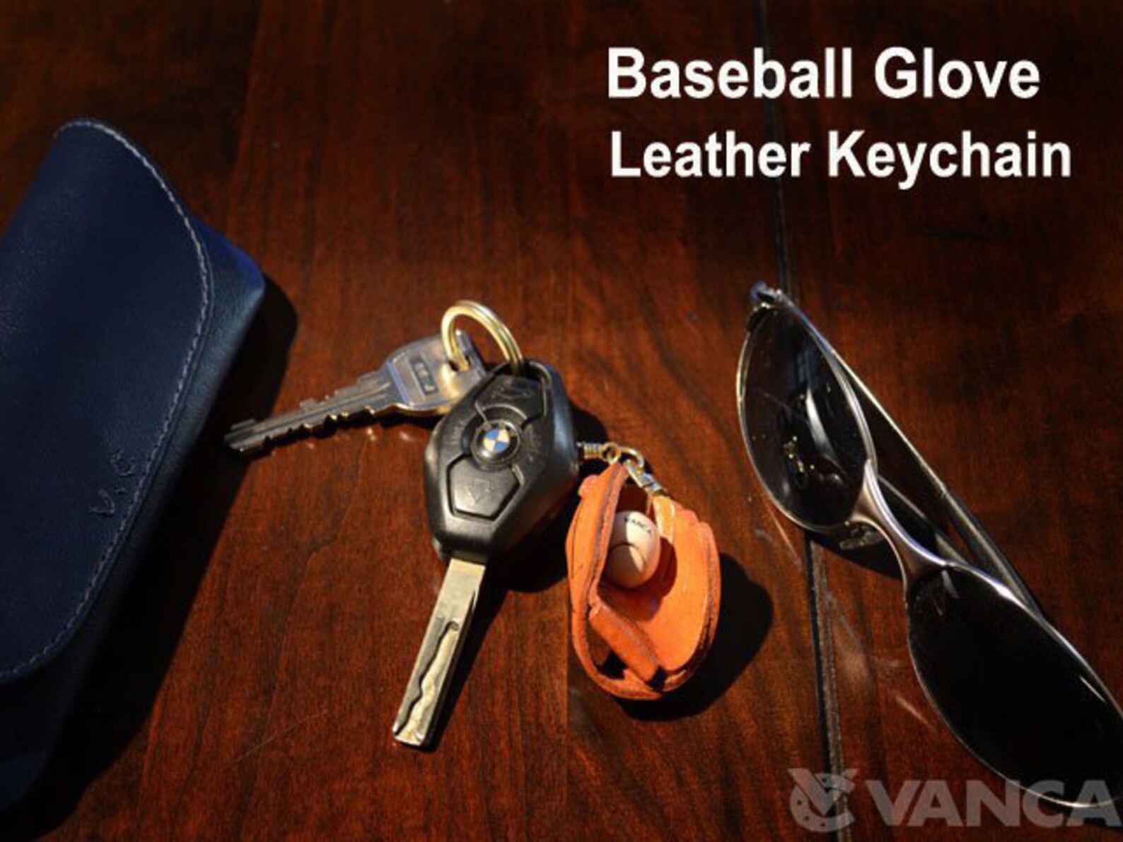 Baseball Glove3d Leather Keychainl VANCA Made in Japan Etsy